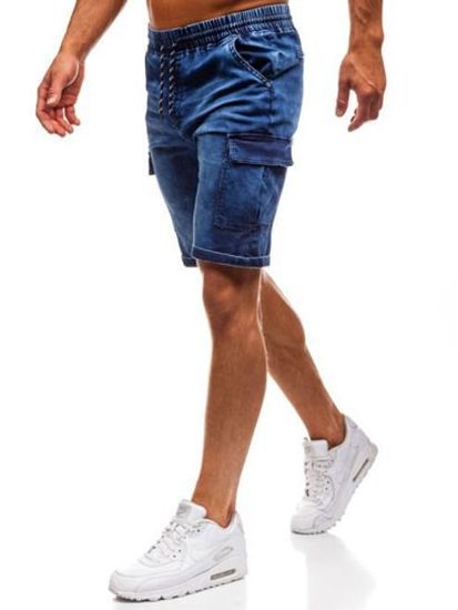 pantalones cortos de mezclilla elásticos