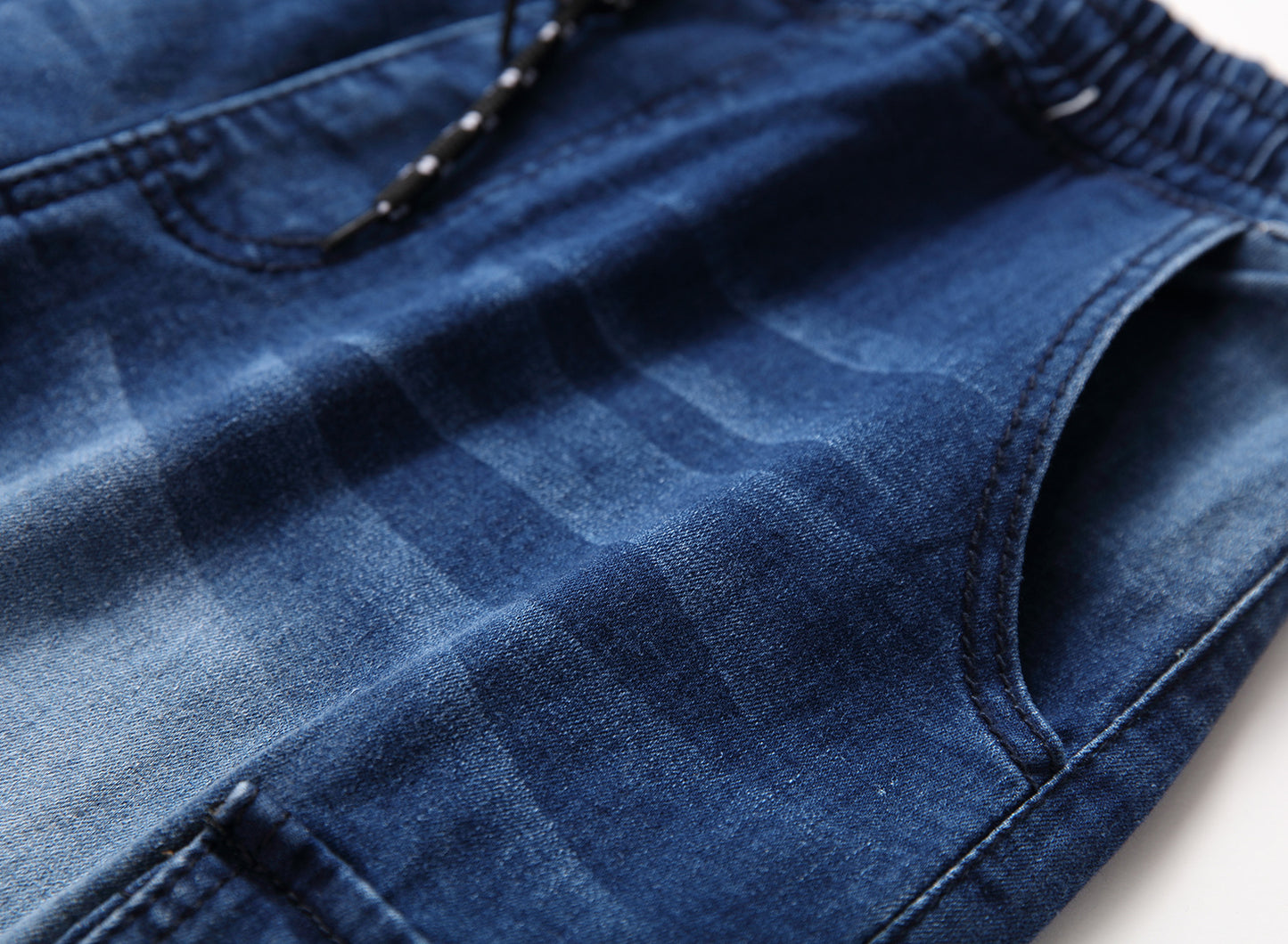 pantalones cortos de mezclilla elásticos