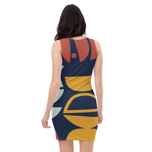 Vestido con estampado completo feduin