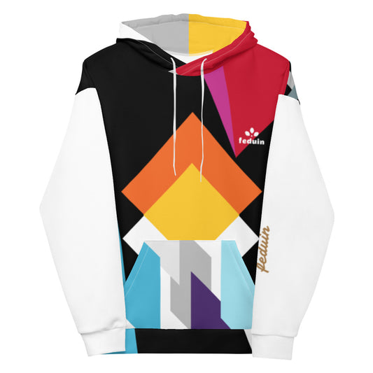 Sudadera con capucha unisex-blanca-Feduin