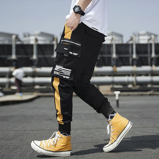 Streetwear Men's Multi Pockets Cargo Harem Pants Hip Hop Casual Male Track Pants Joggers Trousers Fashion Harajuku Men Pants - FEDUIN shop