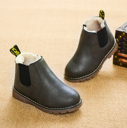 Botas de lluvia de cuero inglés para niño y niñ