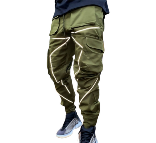 Pantalón camouflet con rayas reflectantes