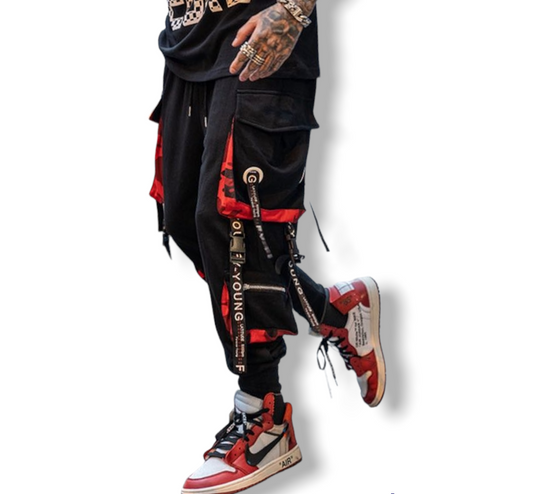 Pantalones Cargo de estilo Hip Hop para hombre