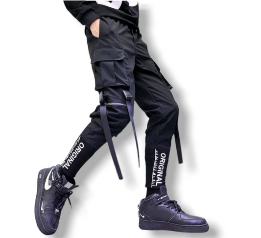 Pantalones Cargo de estilo Hip Hop para hombre