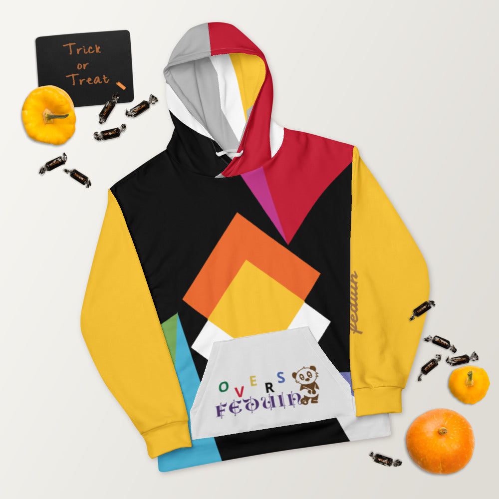 Sudadera con capucha unisex-blanca-Feduin