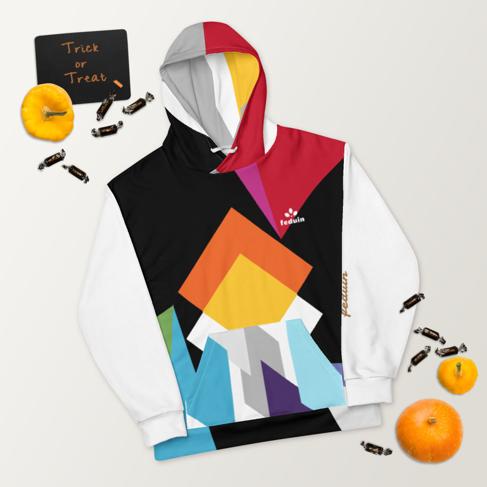 Sudadera con capucha unisex-blanca-Feduin