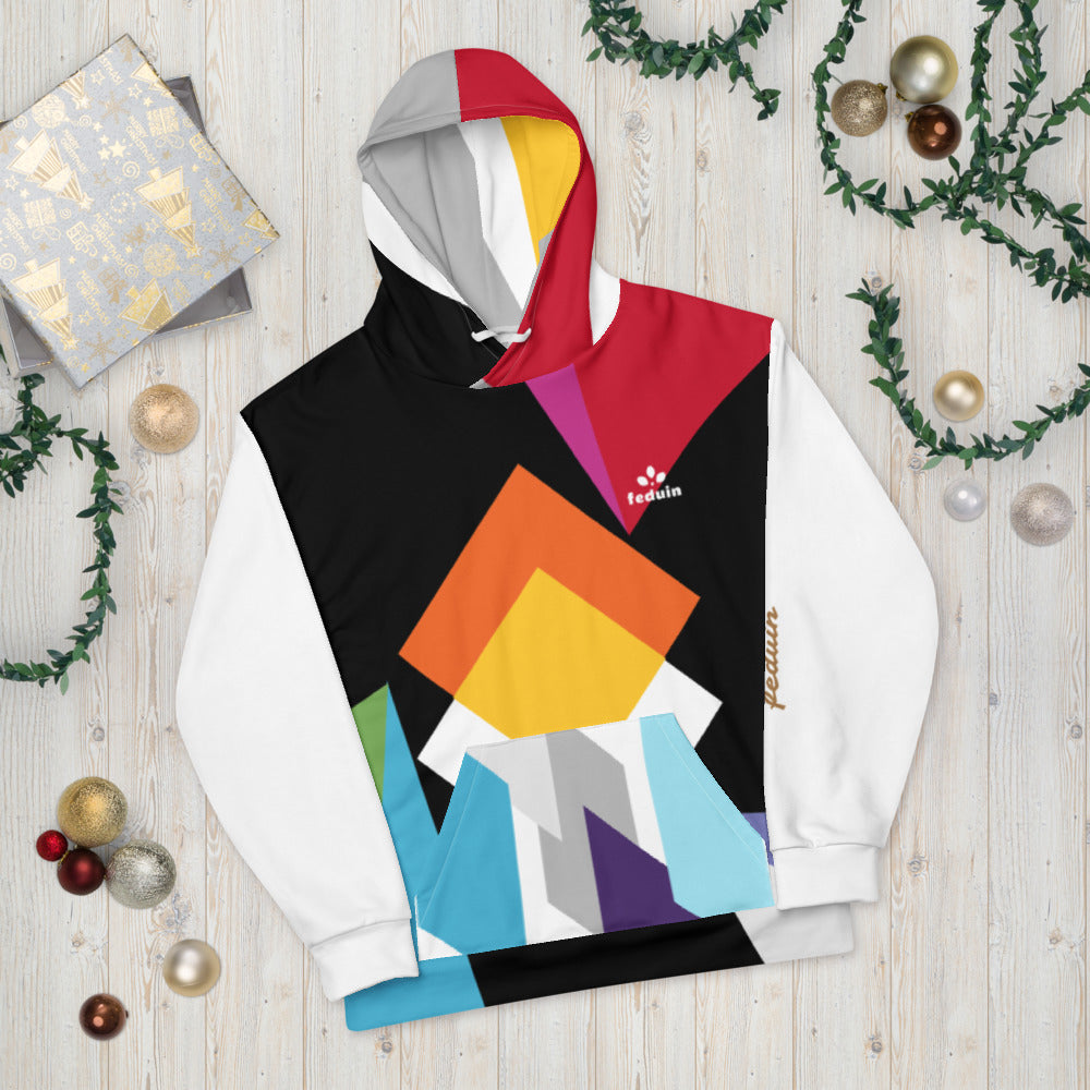 Sudadera con capucha unisex-blanca-Feduin