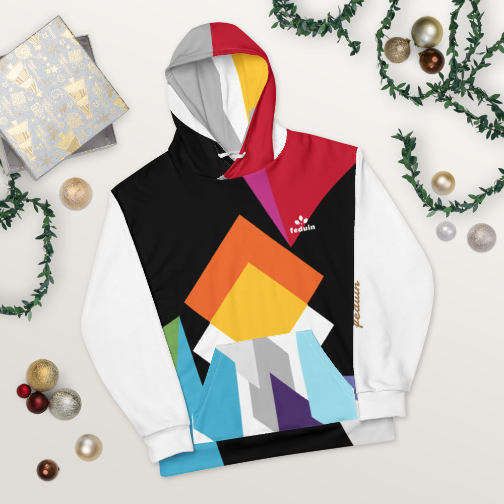 Sudadera con capucha unisex-blanca-Feduin