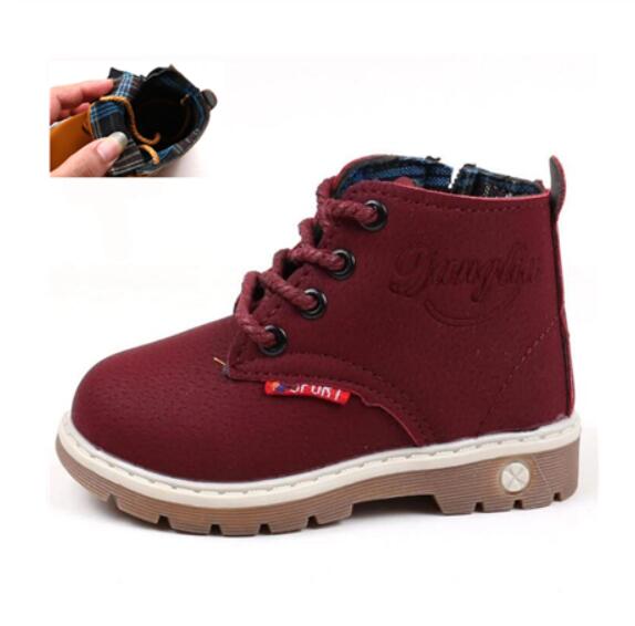 botas Martin de cuero suave para Niños