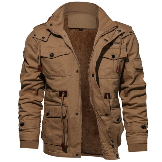 Chaqueta militar de invierno para hombre