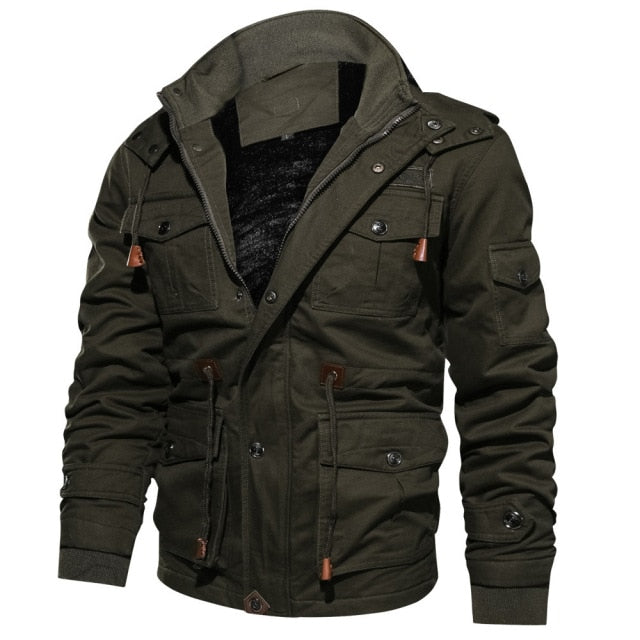 Chaqueta militar de invierno para hombre