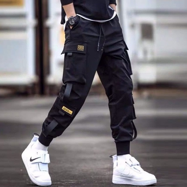 Streetwear Men's Multi Pockets Cargo Harem Pants Hip Hop Casual Male Track Pants Joggers Trousers Fashion Harajuku Men Pants - FEDUIN shop