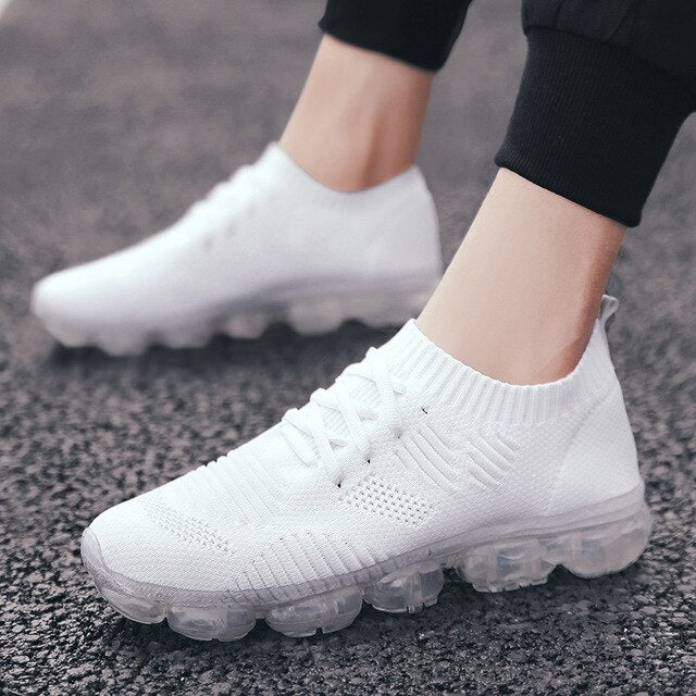 2020 New Mens Shoes Pu Leathers Sneakers Men Basic Casual Shoes Fashion Lace-up Air Cushion Zapatos De Hombre Outdoor Run Shoes - FEDUIN shop