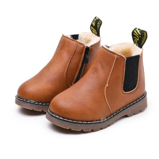 Botas de lluvia de cuero inglés para niño y niñ