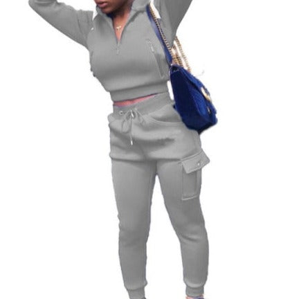 Chándal de manga larga con cremallera para muje