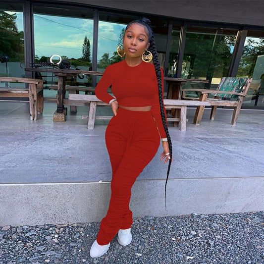 Conjunto de dos piezas apilados, chándal