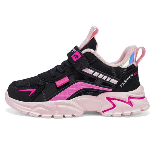 Zapatillas deportivas de piel sintética para niños y niñas